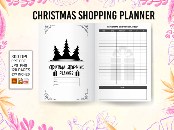 Christmas Shopping Planner - KDP: Evaluating Interior Templates for Seasonal Publishing