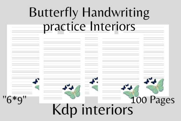 Evaluating the Butterfly Handwriting Practice Interior for KDP and Printable Projects
