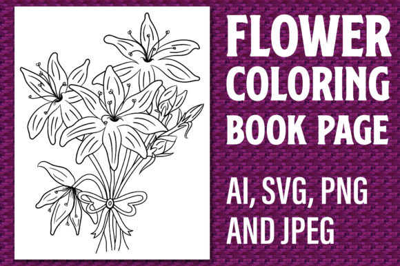 Flower Coloring Page 39: Elevating Your Next Coloring Book Project