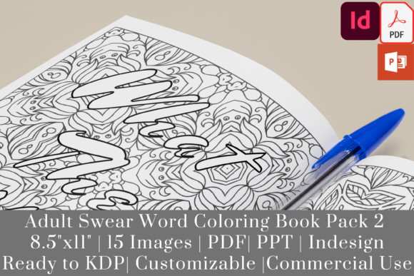 KDP Adult Swear Word Coloring Book Set 2 Guide