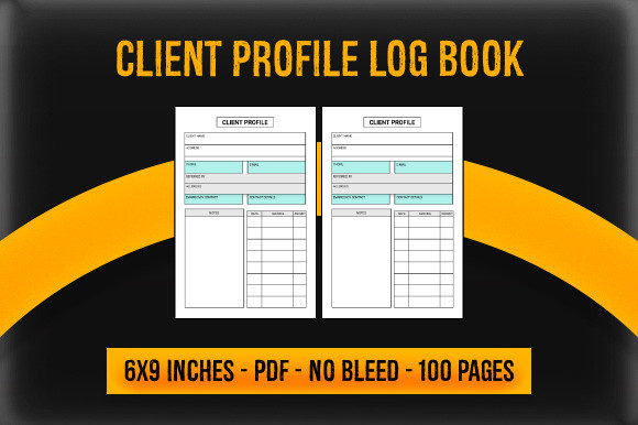 KDP Interior: Client Profile Log Book for POD