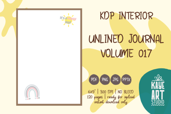 KDP Interior Unlined Journal Vol. 17: Creative Uses