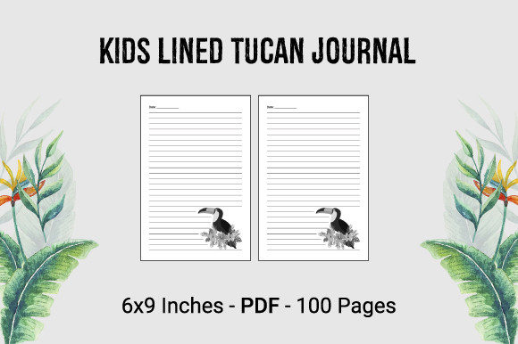 Kids Lined Tucan Journal: Ready-to-Use KDP Interior