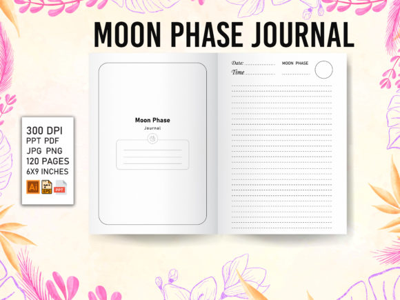 Scaling Your KDP Business with a Premium Moon Phase Journal Interior