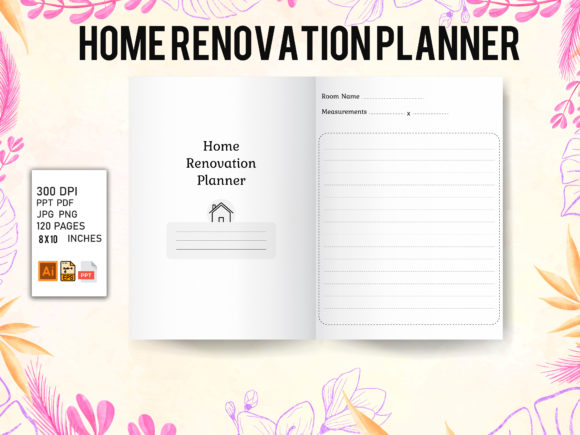 Scaling Your Low-Content Business with a Home Renovation Planner KDP Interior