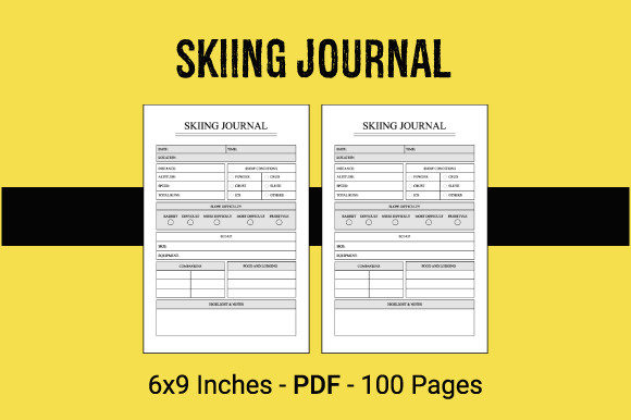 Skiing Journal KDP Interior: Streamlining Winter Niche Publishing