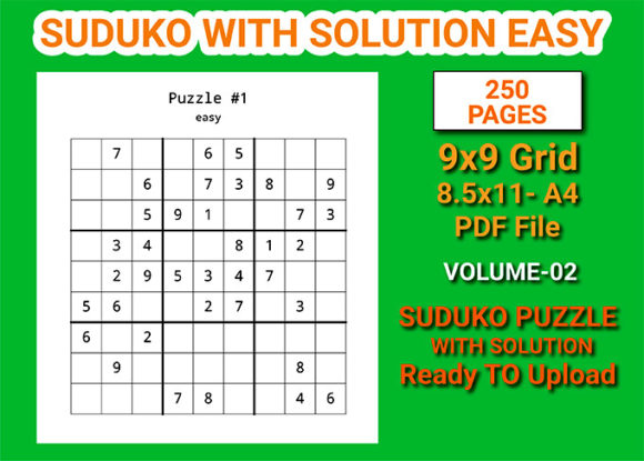 Sudoku Puzzles with Solutions Easy Vol-2: A Practical Guide for Creators and Publishers