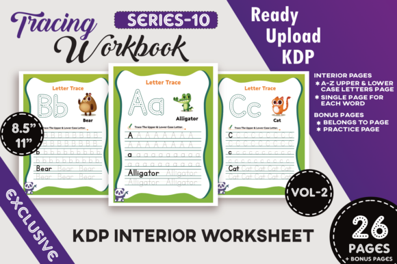 Vol-2 KDP Letter Trace Workbook: Integrating Ready-to-Upload Assets into Your Publishing Workflow